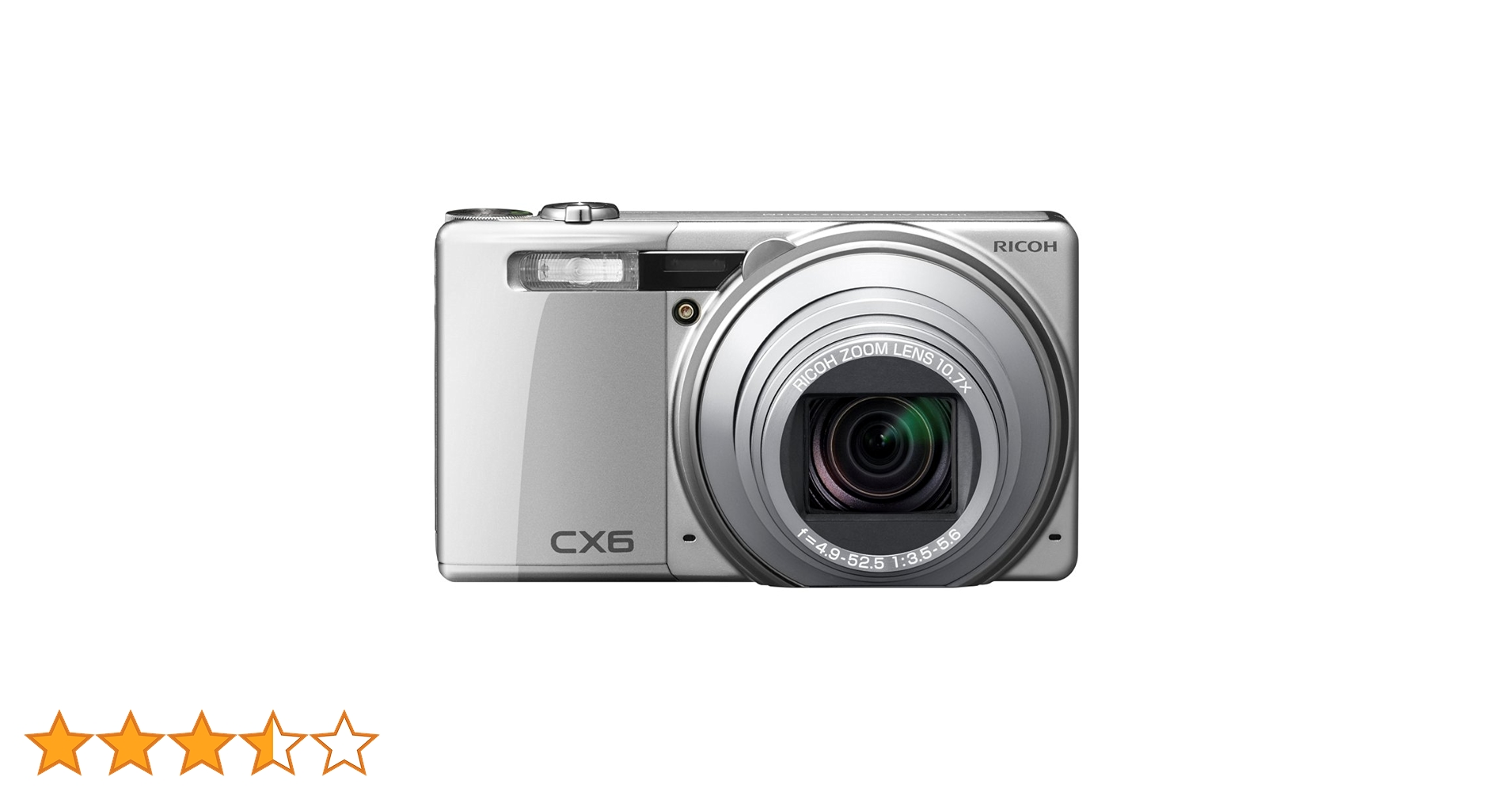 【元箱付き】 リコー RICOH CX6 シルバー Amazon | RICOH デジタルカメラ CX6シルバー CX6-SL